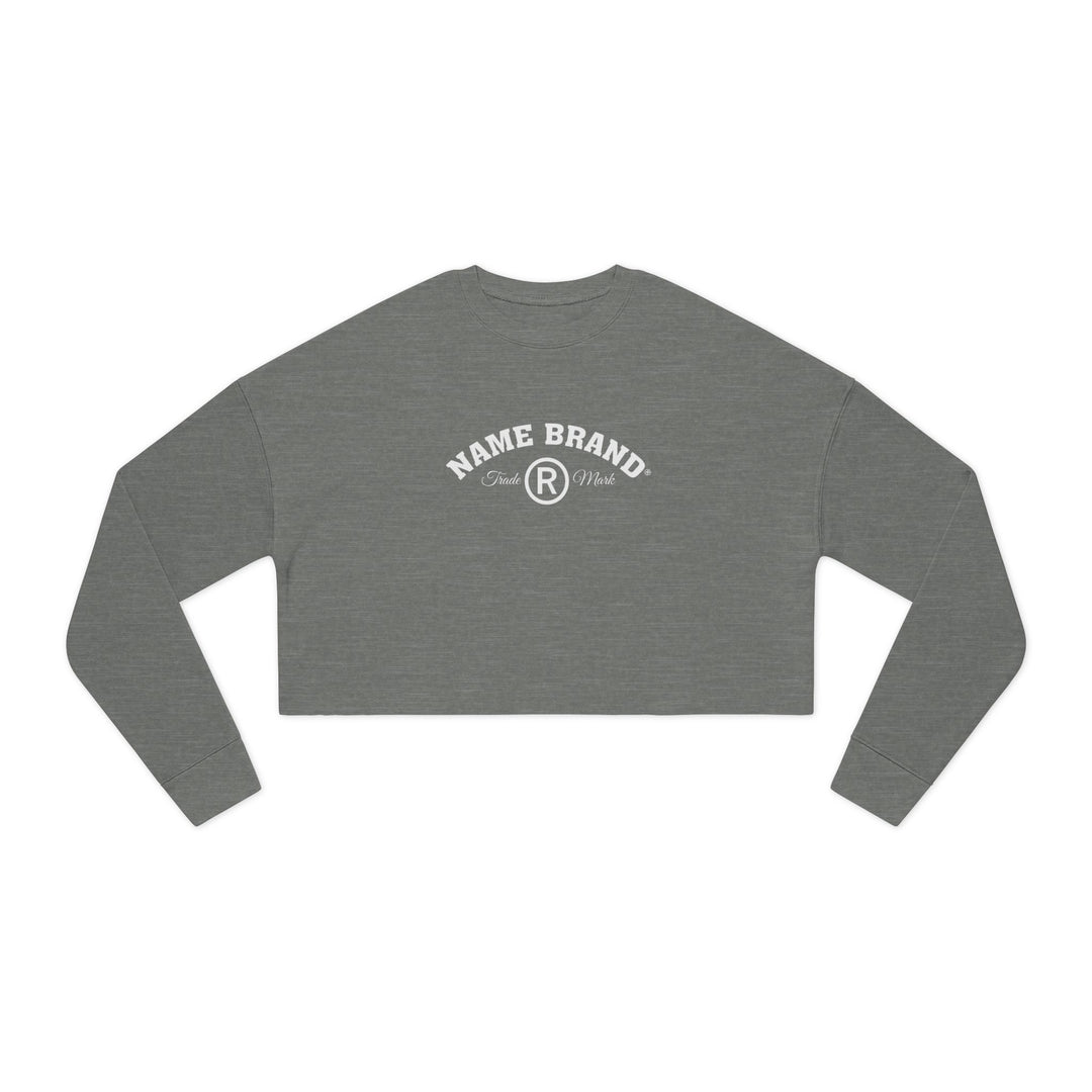 Cropped Sweatshirt — NAME BRAND Logo Women&
