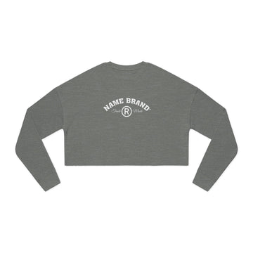 Cropped Sweatshirt — NAME BRAND Logo Women&