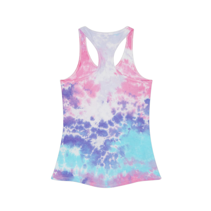 Tie Dye Racerback Tank Top - Colorful Summer Essential, Bohemian Style, Festival Gear, Casual Wear, Workout Top, Beachwear