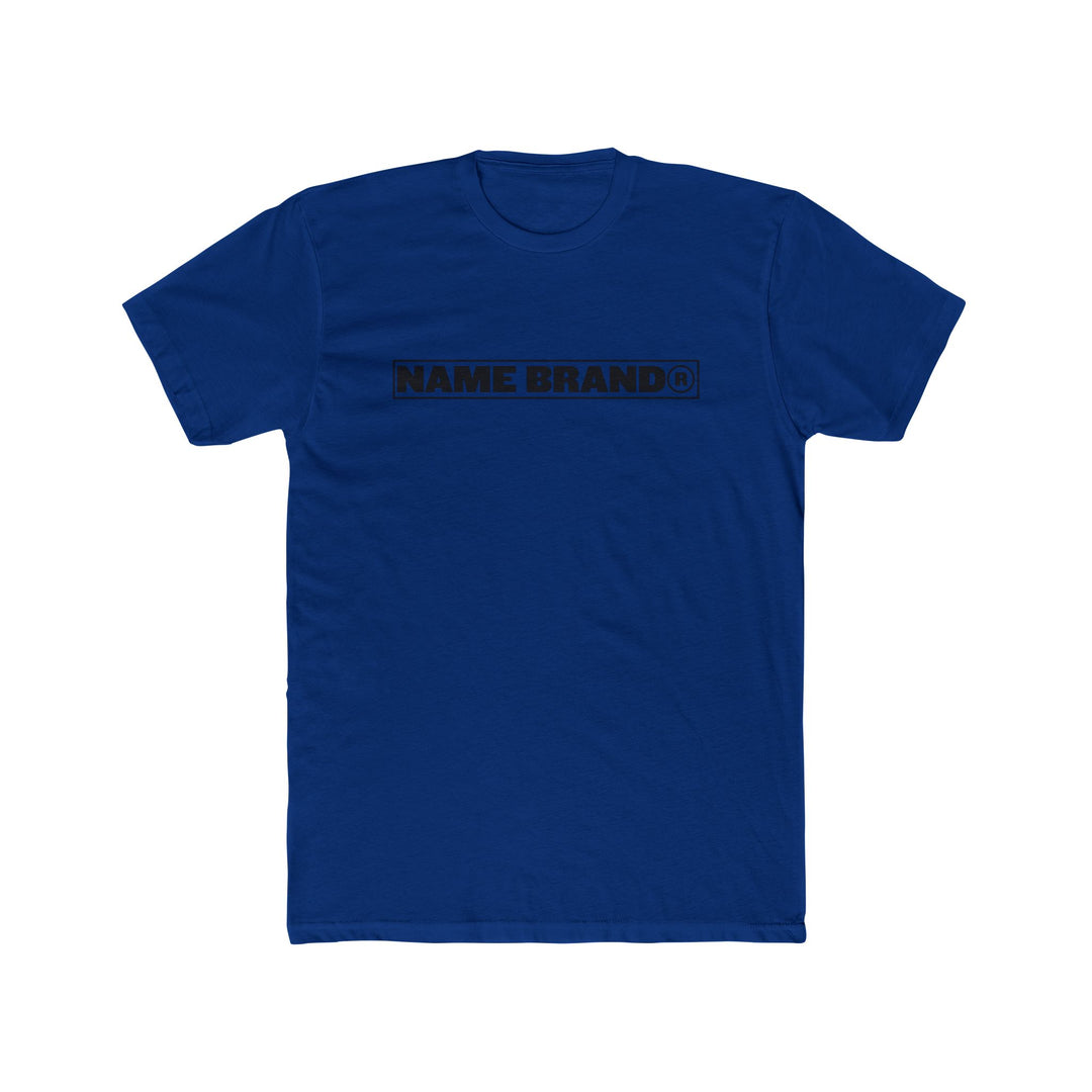 Name Brand® Logo Tee — trade mark Cotton Crew Shirt
