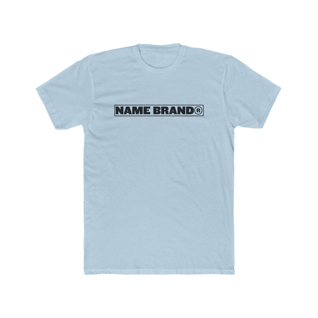 Name Brand® Logo Tee — trade mark Cotton Crew Shirt