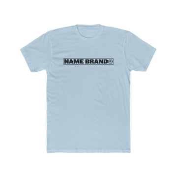 Name Brand® Logo Tee — trade mark Cotton Crew Shirt