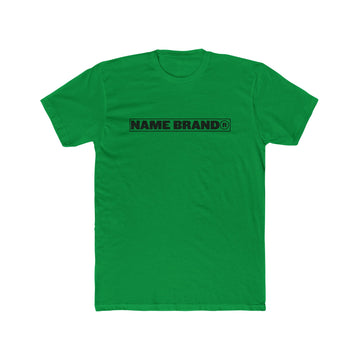 Name Brand® Logo Tee — trade mark Cotton Crew Shirt