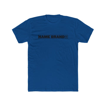 Name Brand® Logo Tee — trade mark Cotton Crew Shirt