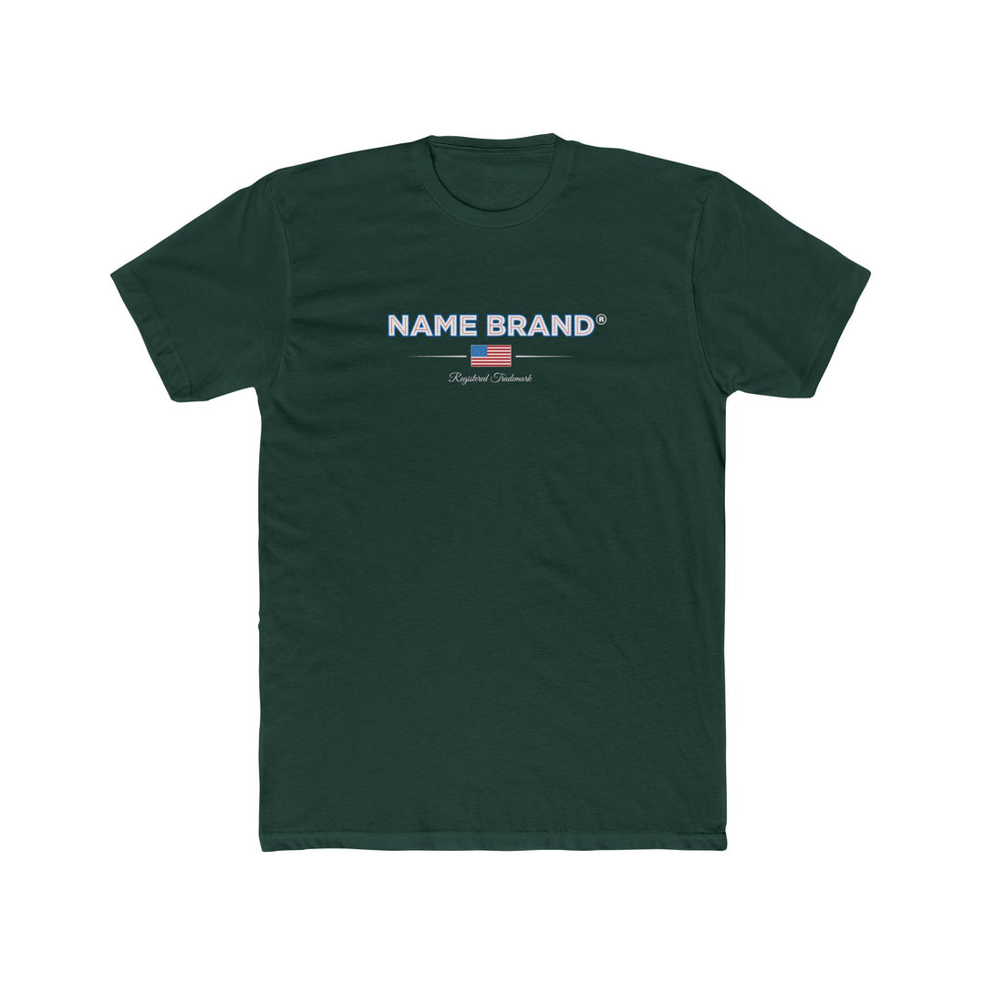 NAME BRAND Tee — American Flag Cotton T-Shirt