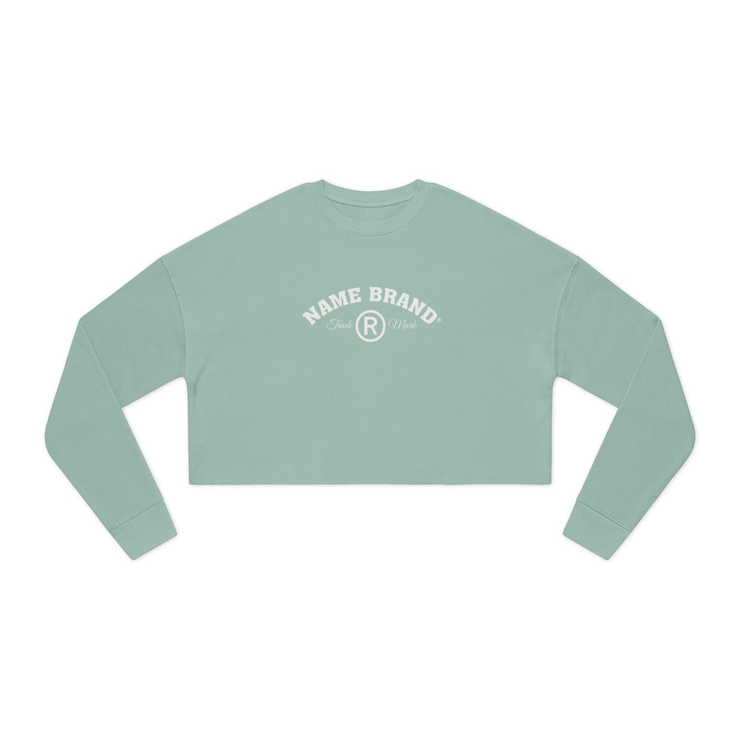 Cropped Sweatshirt — NAME BRAND Logo Women&