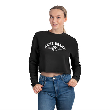 Cropped Sweatshirt — NAME BRAND Logo Women&