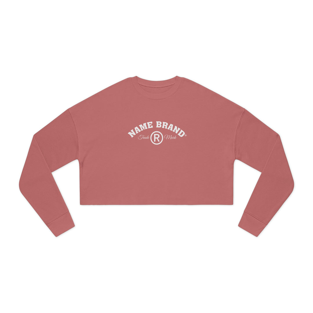 Cropped Sweatshirt — NAME BRAND Logo Women&