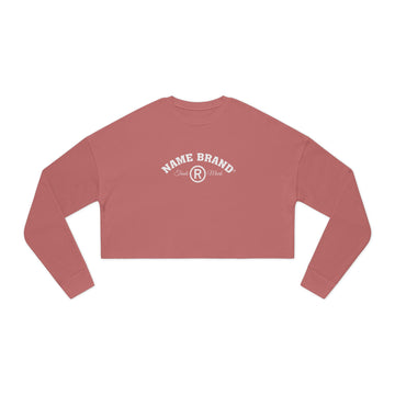 Cropped Sweatshirt — NAME BRAND Logo Women&