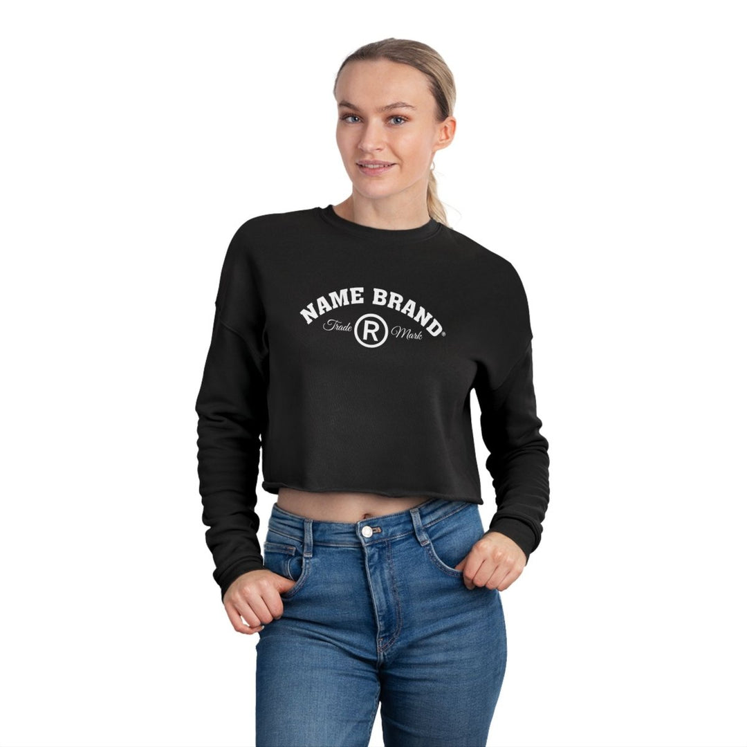 Cropped Sweatshirt — NAME BRAND Logo Women&