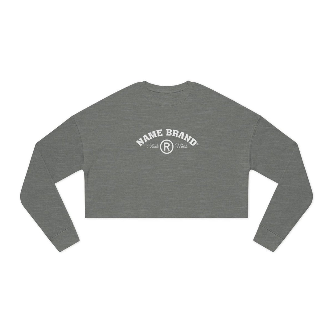 Cropped Sweatshirt — NAME BRAND Logo Women&