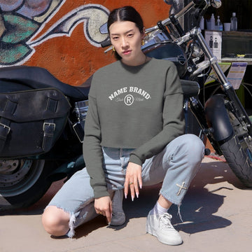 Cropped Sweatshirt — NAME BRAND Logo Women&