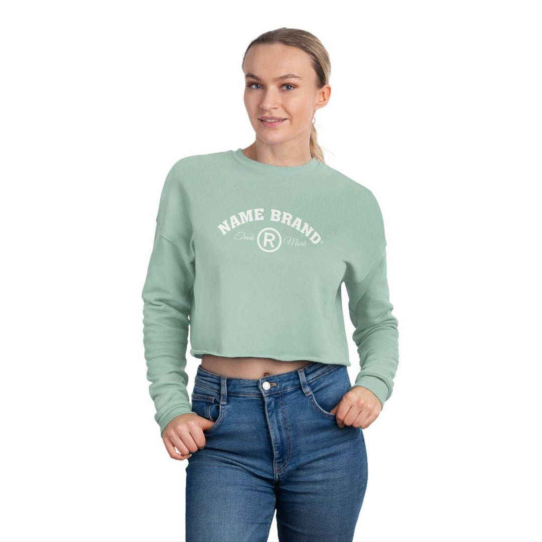 Cropped Sweatshirt — NAME BRAND Logo Women&