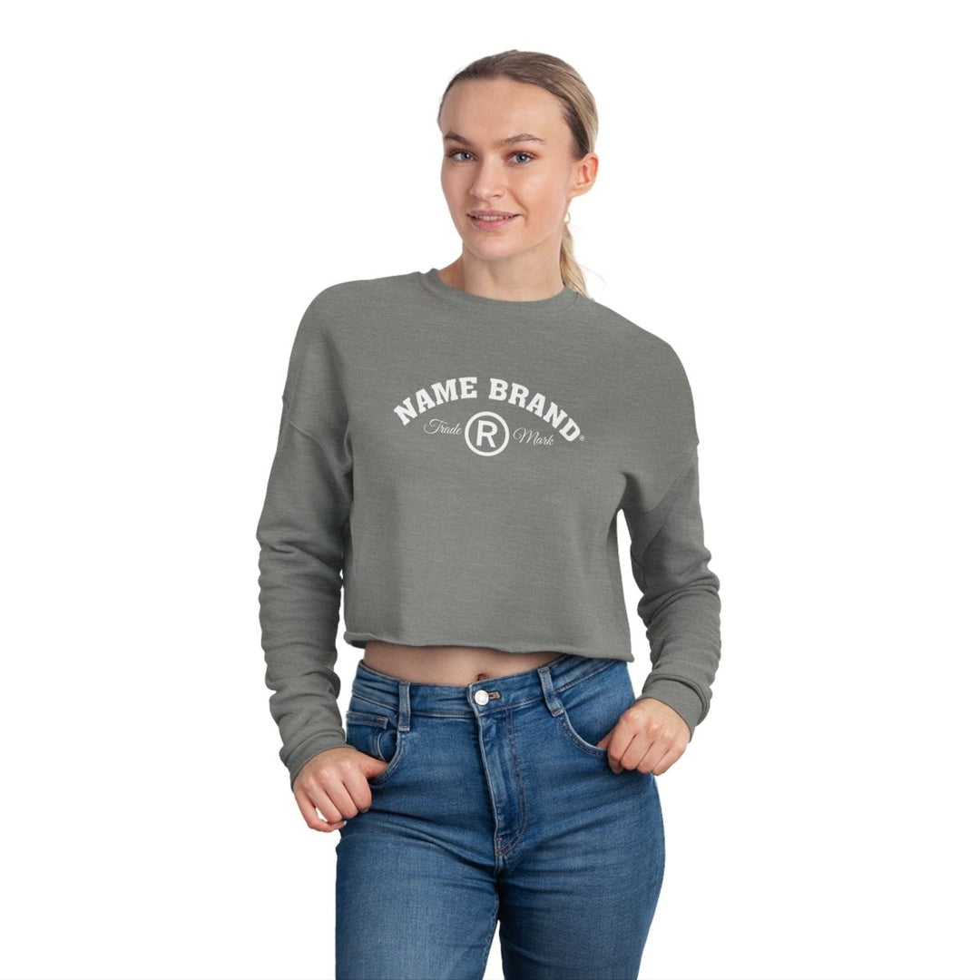 Cropped Sweatshirt — NAME BRAND Logo Women&