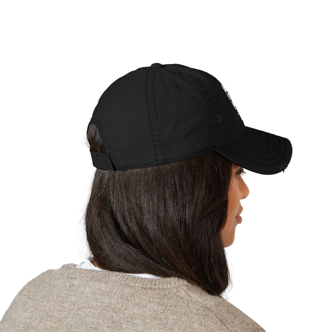Distressed Embroidered – Vintage Washed Cap - Name Brand Apparel ATX