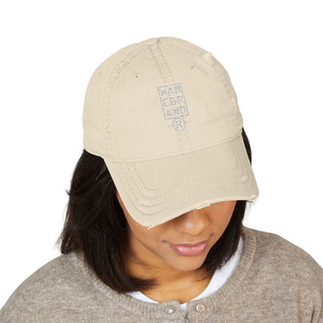 Distressed Embroidered – Vintage Washed Cap - Name Brand Apparel ATX