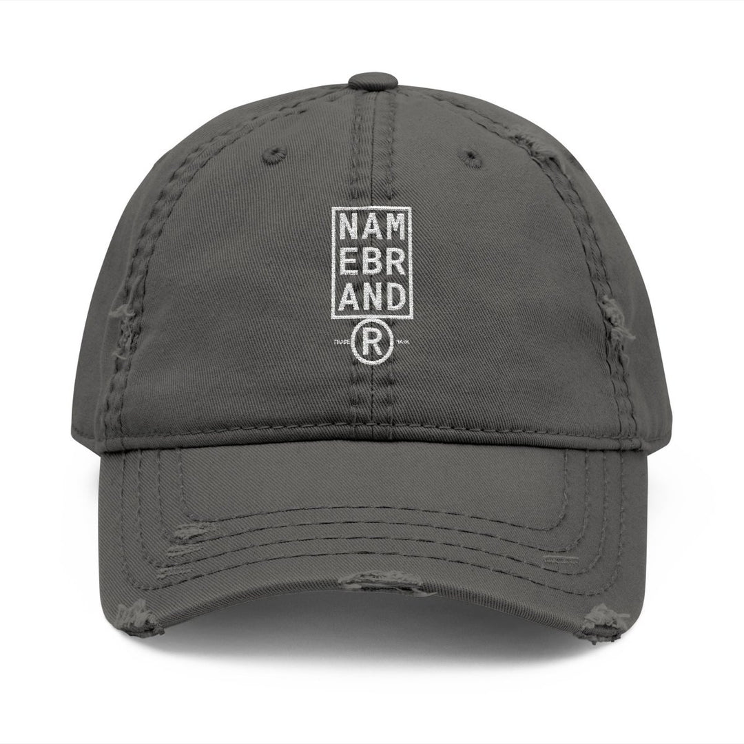 Distressed Embroidered – Vintage Washed Cap - Name Brand Apparel ATX