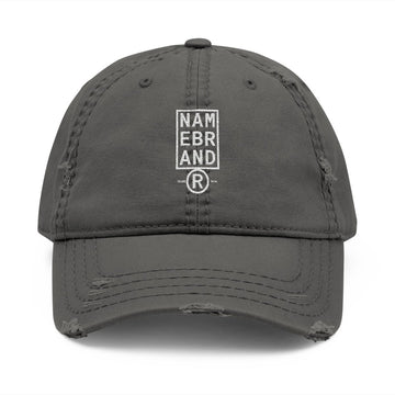 Distressed Embroidered – Vintage Washed Cap - Name Brand Apparel ATX