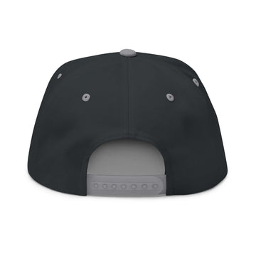 Embroidered Flat Bill Cap — Classic Name Brand Script Snapback - Name Brand Apparel ATX