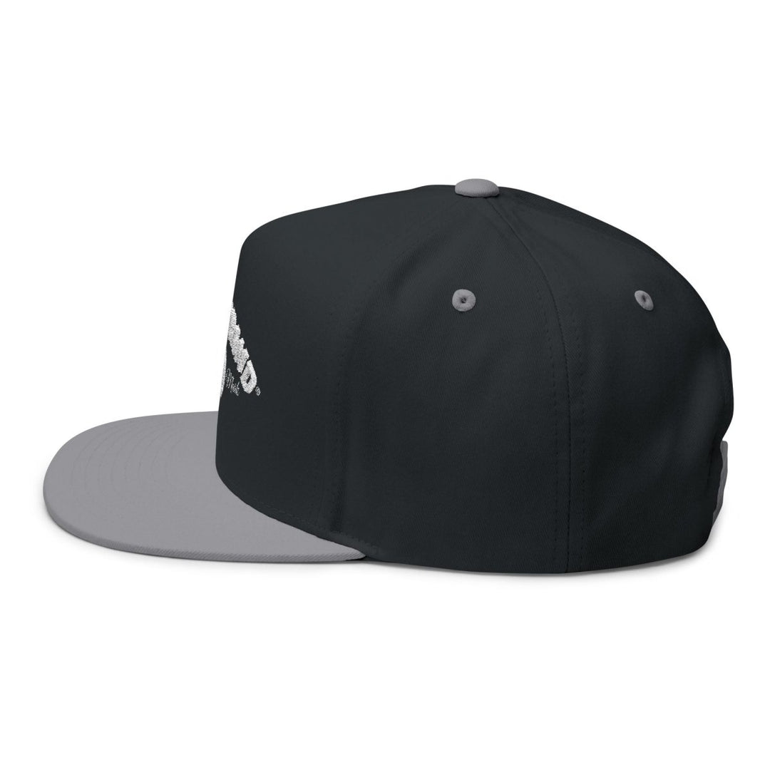 Embroidered Flat Bill Cap — Classic Name Brand Script Snapback - Name Brand Apparel ATX