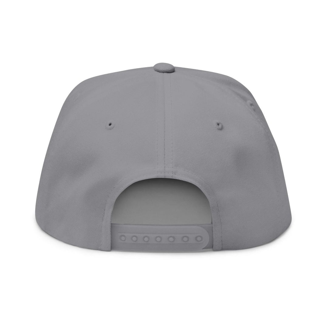Embroidered Flat Bill Cap — Classic Name Brand Script Snapback - Name Brand Apparel ATX