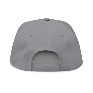 Embroidered Flat Bill Cap — Classic Name Brand Script Snapback - Name Brand Apparel ATX