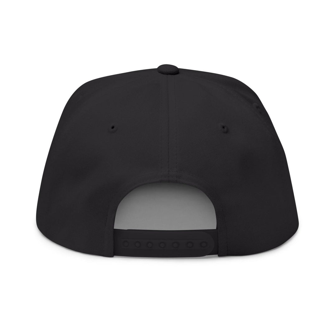 Embroidered Flat Bill Cap — Classic Name Brand Script Snapback - Name Brand Apparel ATX