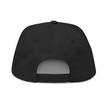 Embroidered Flat Bill Cap — Classic Name Brand Script Snapback - Name Brand Apparel ATX