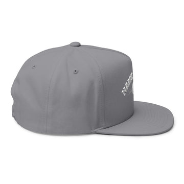 Embroidered Flat Bill Cap — Classic Name Brand Script Snapback - Name Brand Apparel ATX