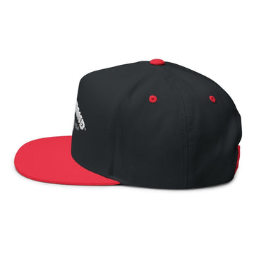Embroidered Flat Bill Cap — Classic Name Brand Script Snapback - Name Brand Apparel ATX