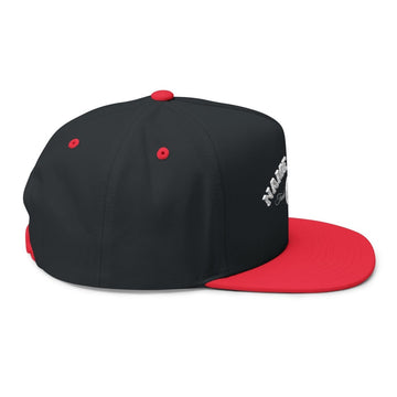 Embroidered Flat Bill Cap — Classic Name Brand Script Snapback - Name Brand Apparel ATX
