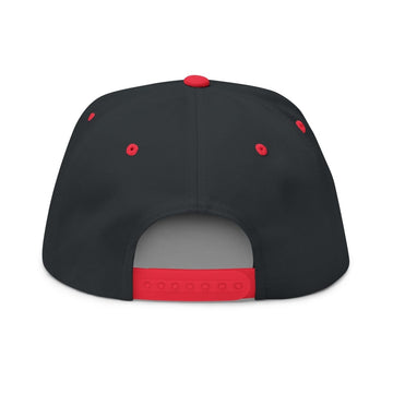 Embroidered Flat Bill Cap — Classic Name Brand Script Snapback - Name Brand Apparel ATX