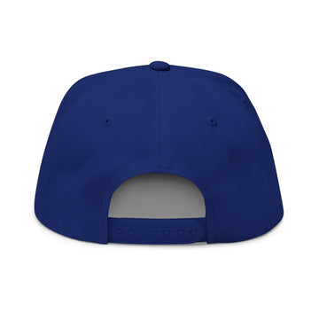 Embroidered Flat Bill Cap — Classic Name Brand Script Snapback - Name Brand Apparel ATX