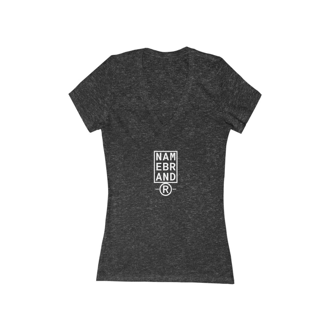 Women's Jersey Short Sleeve Deep V - Neck Tee - Name Brand Apparel ATX